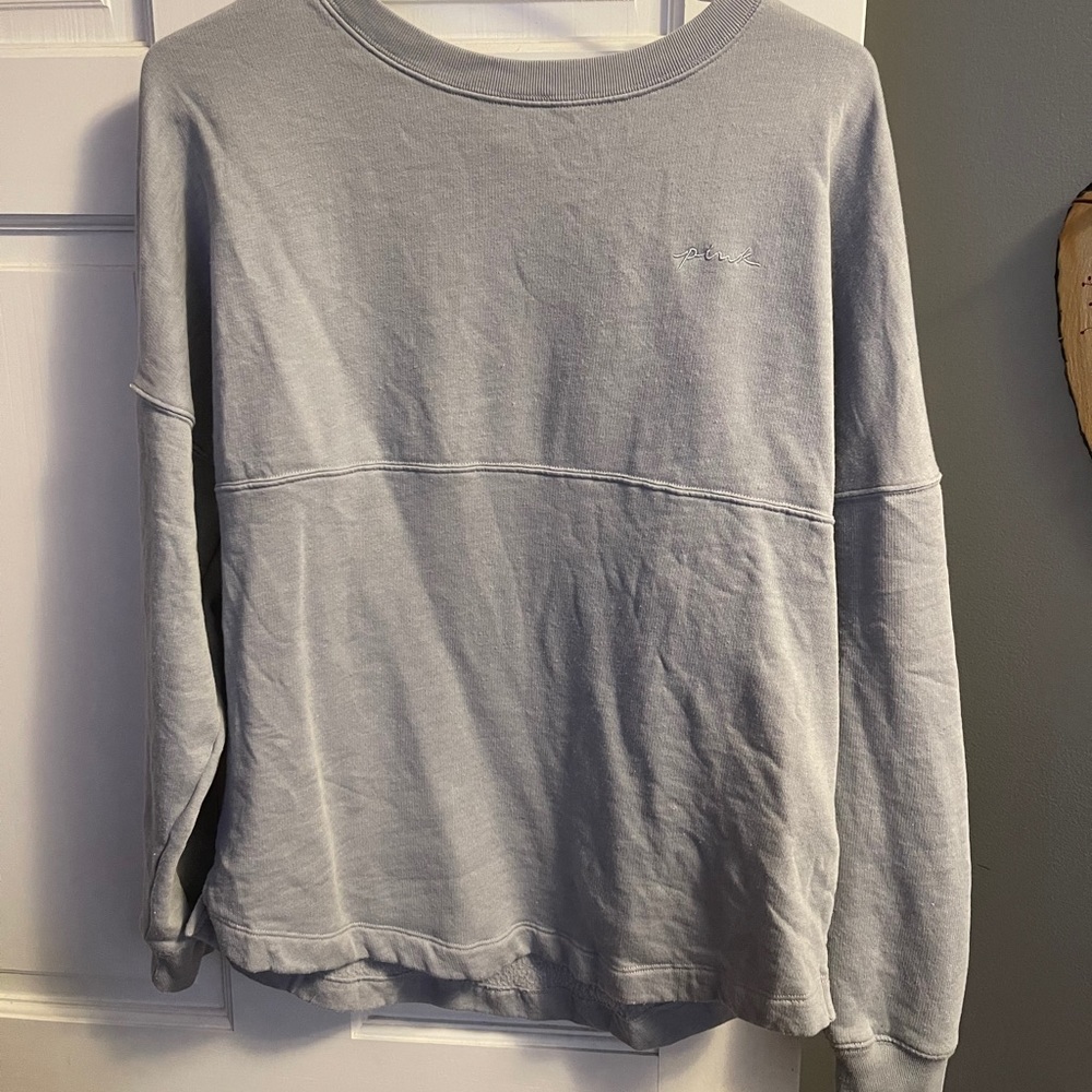 PINK varsity crew neck